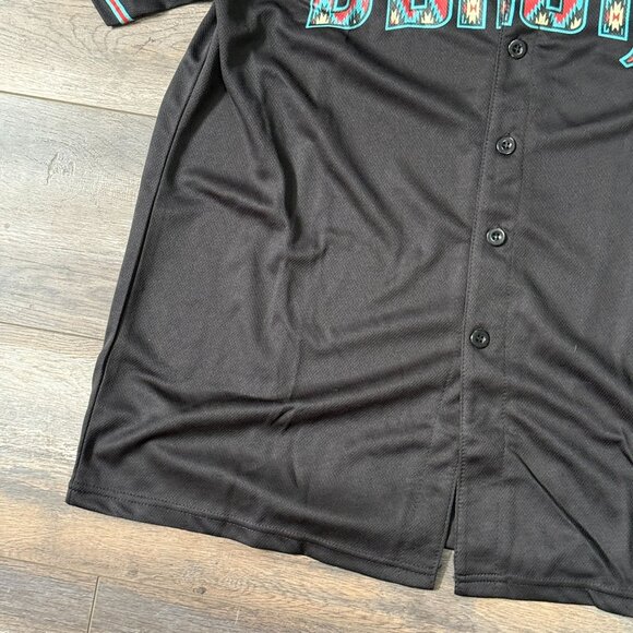 Gila River Arizona Diamondbacks Tribal Jersey Black Give Away Mens Size XL - Picture 6 of 14